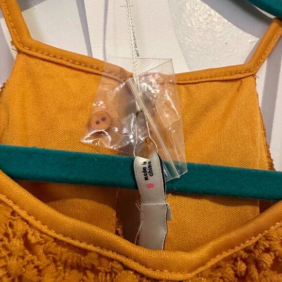 LUSH Yellow Crochet Lace Mini Dress, Small - Picture 8 of 8